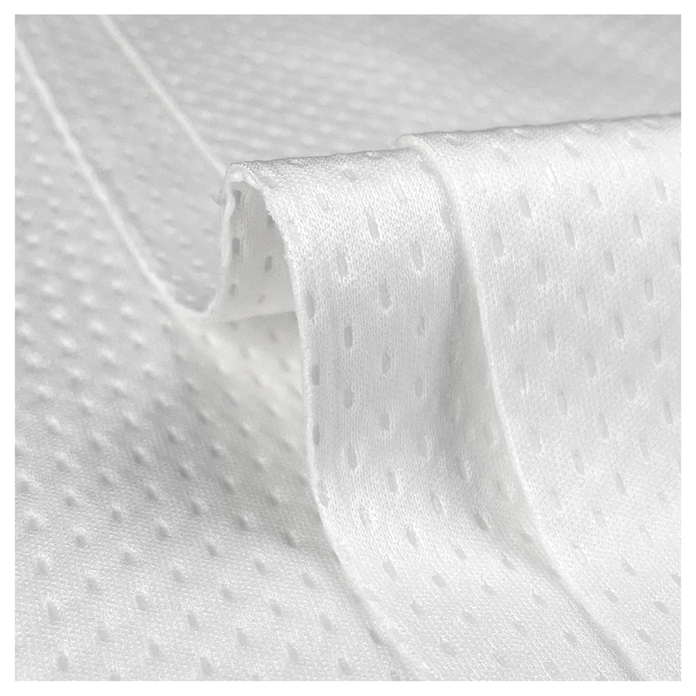 Detailed close-up of a TIDDOX quilted-patterned cleanroom polyester wipes with a center-folded curve