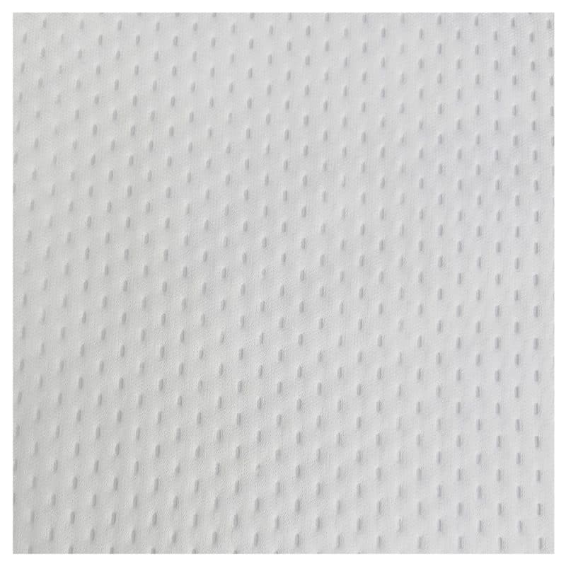 Zoomed in view of the quilted texture of a Polysoft wipes