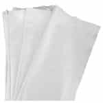 Four white sheets of TIDDOX microfibre knitted cloth neatly arranged on a white backdrop.
