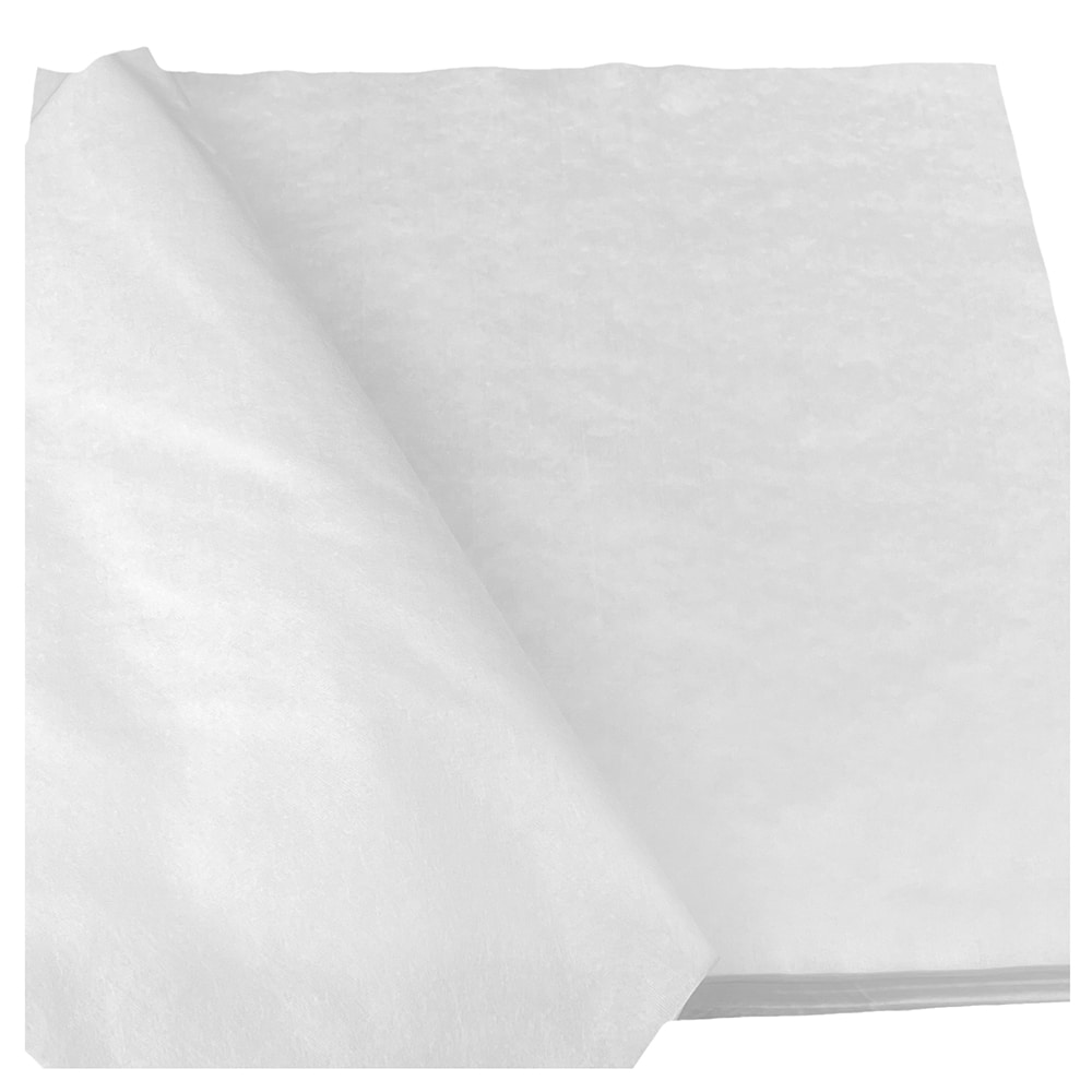 Stack of Polyester wipes, with the top wipe folded over to the left