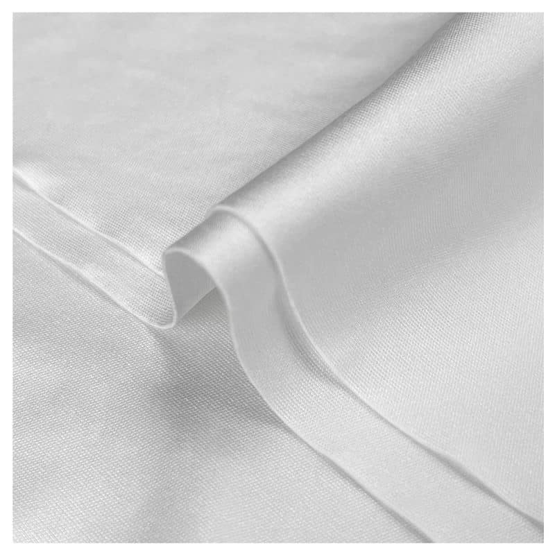 Close-up perspective of a Polysilk No Lint Cloth featuring a folded curve in the middle.