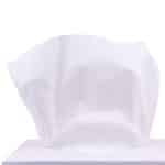 Wipes being pulled out from its dispenser box