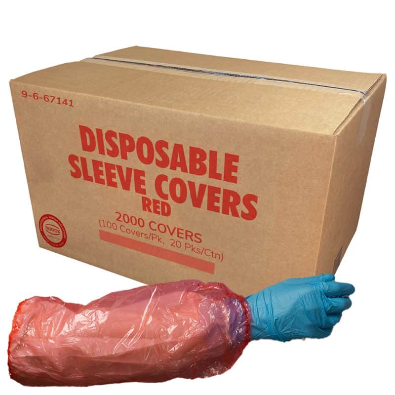 Red Disposable Sleeve Protectors