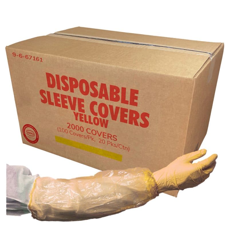 Yellow Disposable Sleeve Protectors