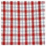A classic red and white checkered cloth
