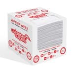 White box filled with Wipster soft wipes featuring bold red writing and casting a shadow on a white background.